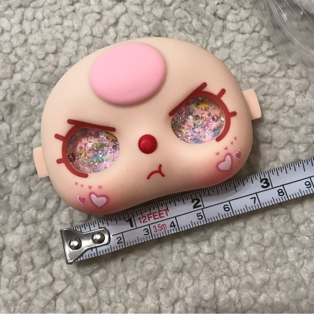 Baby Three 100% Replacement Face Liquid Glitter Eyes Pink Hair - Picture 5 of 9